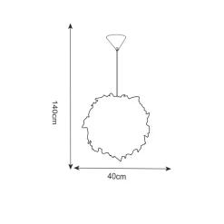 Clearance Dekoracyjna lampa wisząca chmurka P110718-D40 MANITO | Kaja Żyrandole Nowoczesne