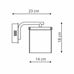 Sklep Kaja Dekoracyjna lampa z kryształkami LP-1114/1W CANTOS | Kaja Oświetlenie