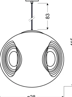 Sklep Kaja Dekoracyjna lampa z nietypowym kloszem 31-51219 CLUB | Kaja