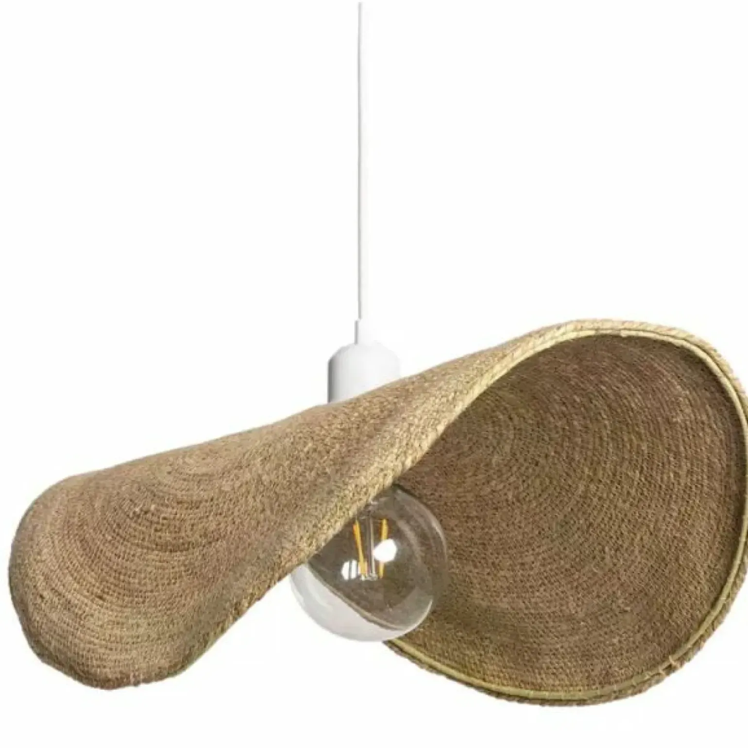 Shop Dekoracyjna lampa z plecionym abażurem ABR-LW5-BH50-E27 BOHO | Kaja Żyrandole Nowoczesne