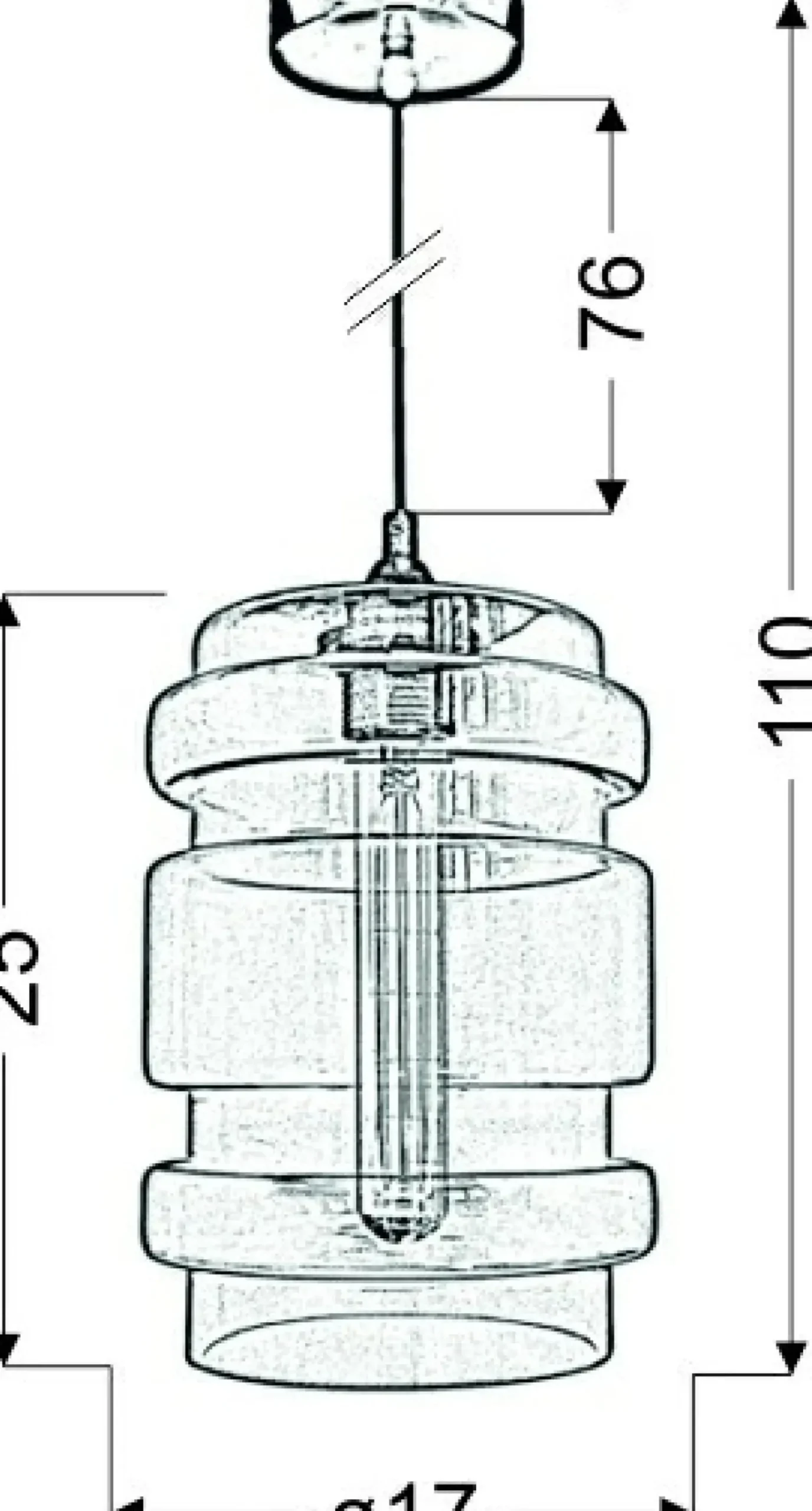 Outlet Dekoracyjna lampa z m kloszem 31-36650-Z z serii DECORADO Żyrandole Nowoczesne
