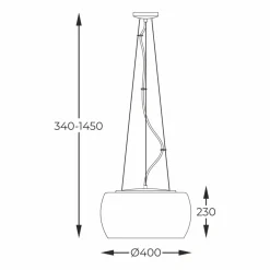 Store Dekoracyjna lampa ze złotym kloszem P0076-05L-F7HF CRYSTAL | Kaja Żyrandole Nowoczesne