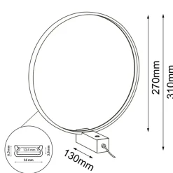 Sklep Kaja Dekoracyjna lampka biurkowa ⌀27cm 3000K ANT 2000 AGARO | Kaja