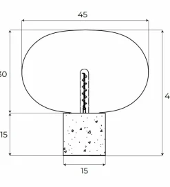 Sklep Kaja Dekoracyjna lampka na marmurowej podstawie MX T0055 MOONSTONE | Kaja