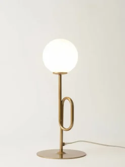 Sklep Kaja Dekoracyjna lampka stołowa z okrągłym kloszem SIG 33634 TES | Kaja