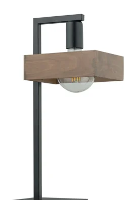 Sklep Kaja Dekoracyjna lampka stołowa z drewnianym kloszem SIG 50251 serii ROBIN