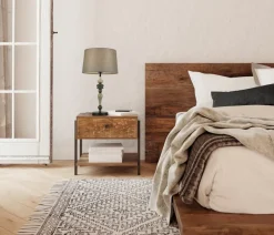 Sklep Kaja Dekoracyjna lampka stołowa z abażurem TB-22374-BK NEROM | Kaja