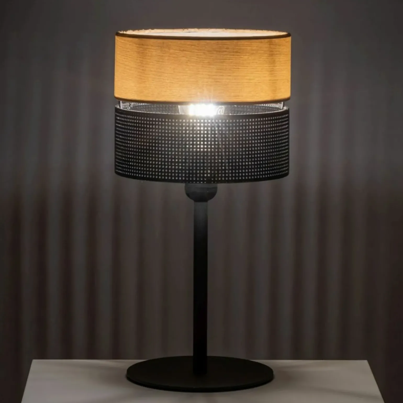 Sklep Kaja Dekoracyjna lampka stołowa w stylu eco TK 5124 z serii NICOL | Kaja