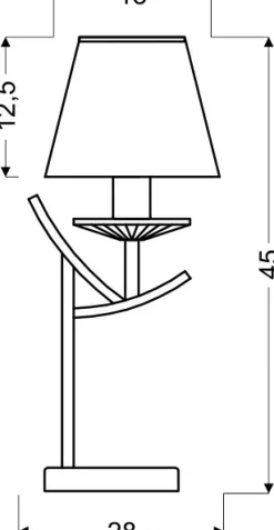 Sklep Kaja Dekoracyjna lampka w kolorze patyny 41-84593 VALENCIA | Kaja