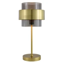 Sklep Kaja Dekoracyjna lampka z dymionym kloszem LP-866/1T SM/GD z serii MIELE