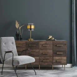 Sklep Kaja Dekoracyjna lampka z dymionym kloszem LP-866/1T SM/GD z serii MIELE