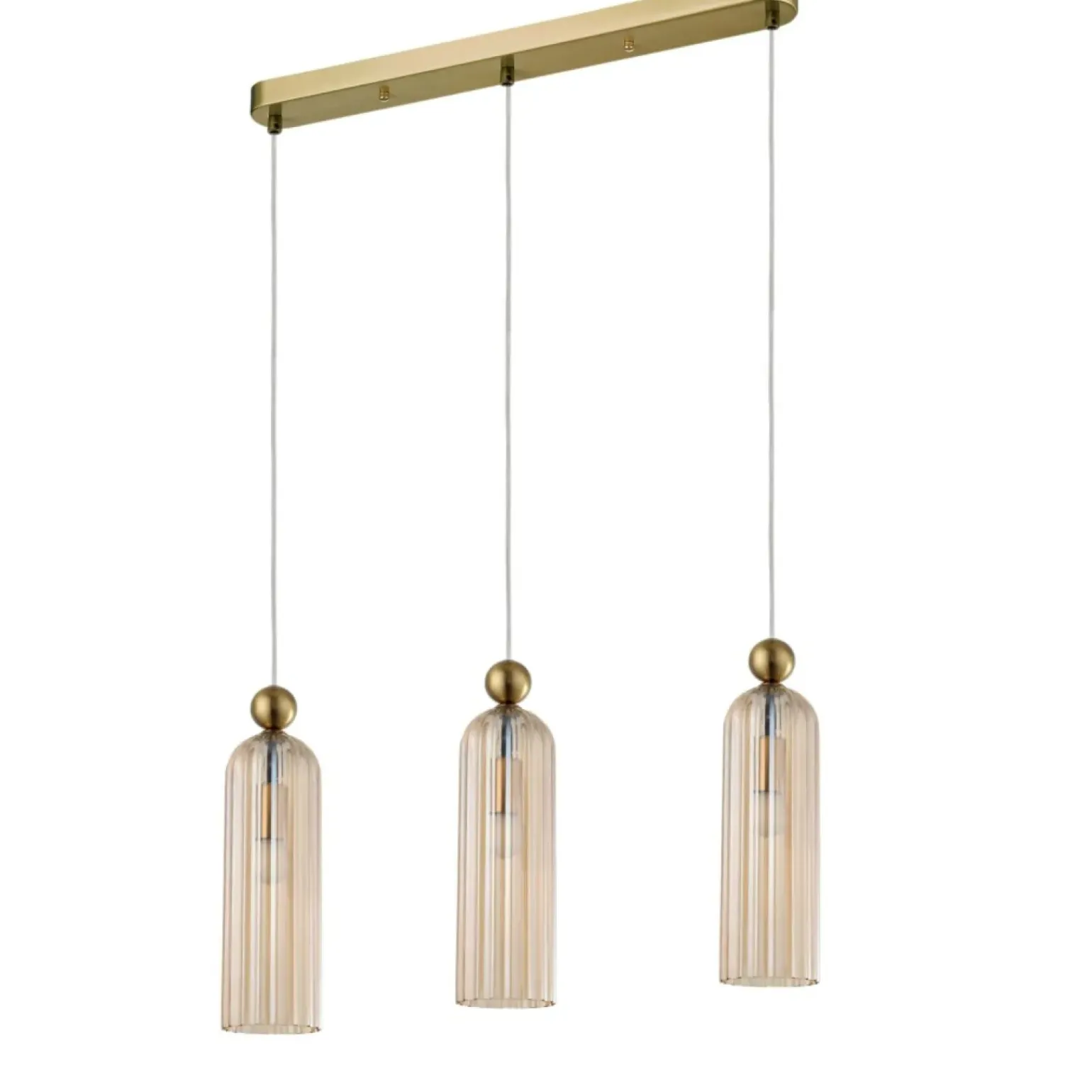 Sale Dekoracyjna listwa wisząca nad stół LP-939/3L AMBER z serii PIEGA Żyrandole Nowoczesne