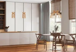 Best Dekoracyjna, naturalna lampa wisząca 10571 KYMI | Kaja Oświetlenie Żyrandole Nowoczesne