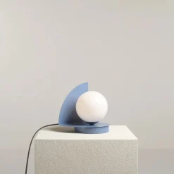 Sklep Kaja Dekoracyjna, niebieska lampka nocna ⌀14cm 1125B16 z serii LOOP | Kaja Oświetleni