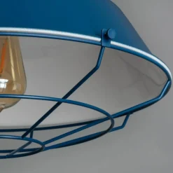 New Dekoracyjna, niebieska lampa wisząca ABR-RRP-N-E27 RETRO | Kaja Żyrandole Nowoczesne