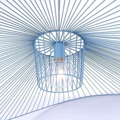 Cheap Dekoracyjna, niebieska lampa wisząca KP-21 KAPELUSZ | Kaja Oświetlenie Żyrandole Nowoczesne