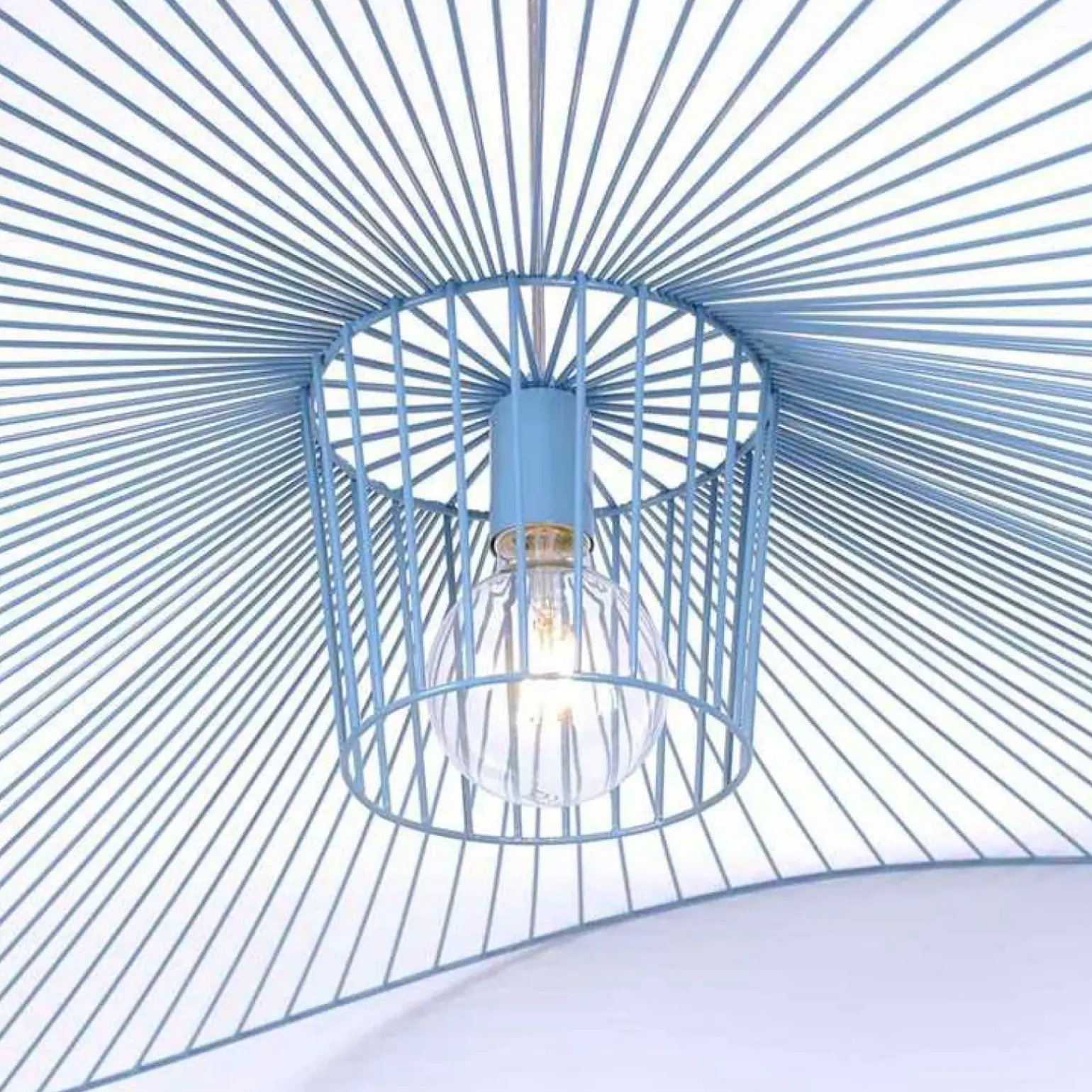 Cheap Dekoracyjna, niebieska lampa wisząca KP-21 KAPELUSZ | Kaja Oświetlenie Żyrandole Nowoczesne