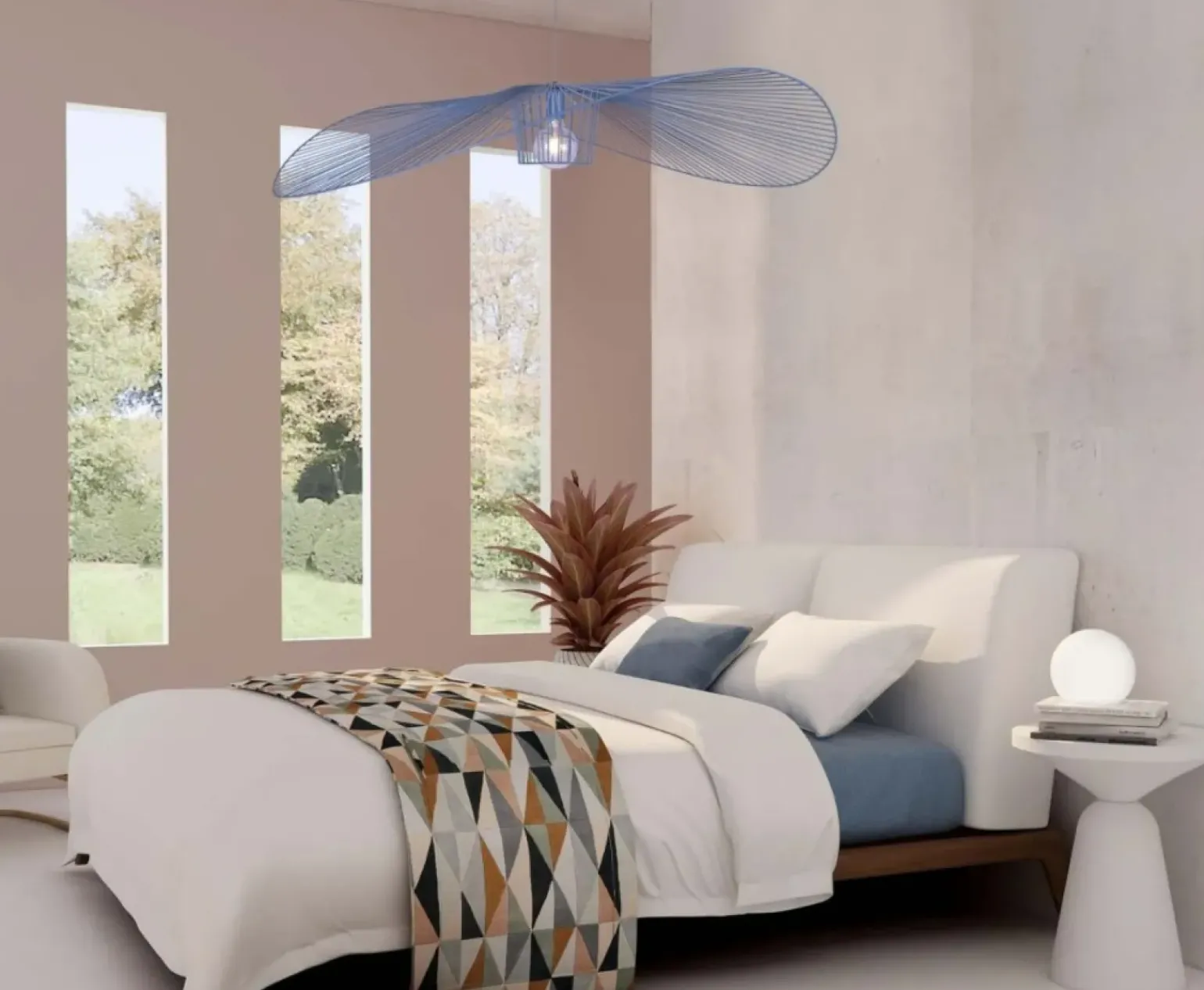 Cheap Dekoracyjna, niebieska lampa wisząca KP-21 KAPELUSZ | Kaja Oświetlenie Żyrandole Nowoczesne