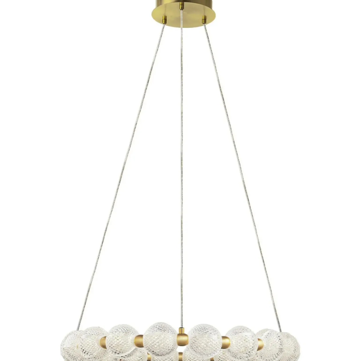 Sale Dekoracyjna obręcz LED z kloszami LP-2202/18P GD DIAMOND | Kaja Żyrandole Nowoczesne