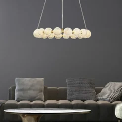 Sale Dekoracyjna obręcz LED z kloszami LP-2202/18P GD DIAMOND | Kaja Żyrandole Nowoczesne