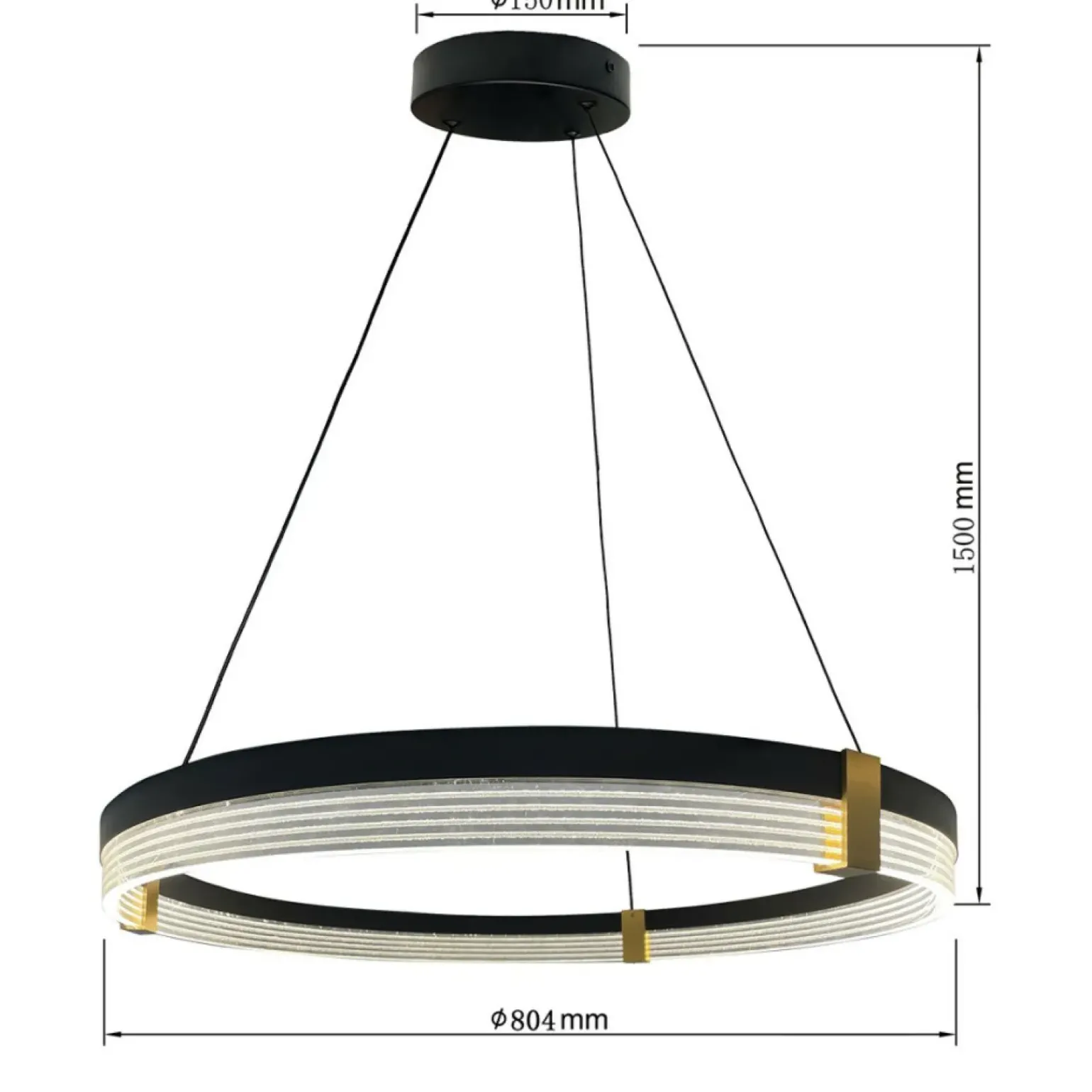 Cheap Dekoracyjna obręcz wisząca ⌀80cm LP-0407/1P L BK TRIANGLE PLUM | Kaja Żyrandole Nowoczesne