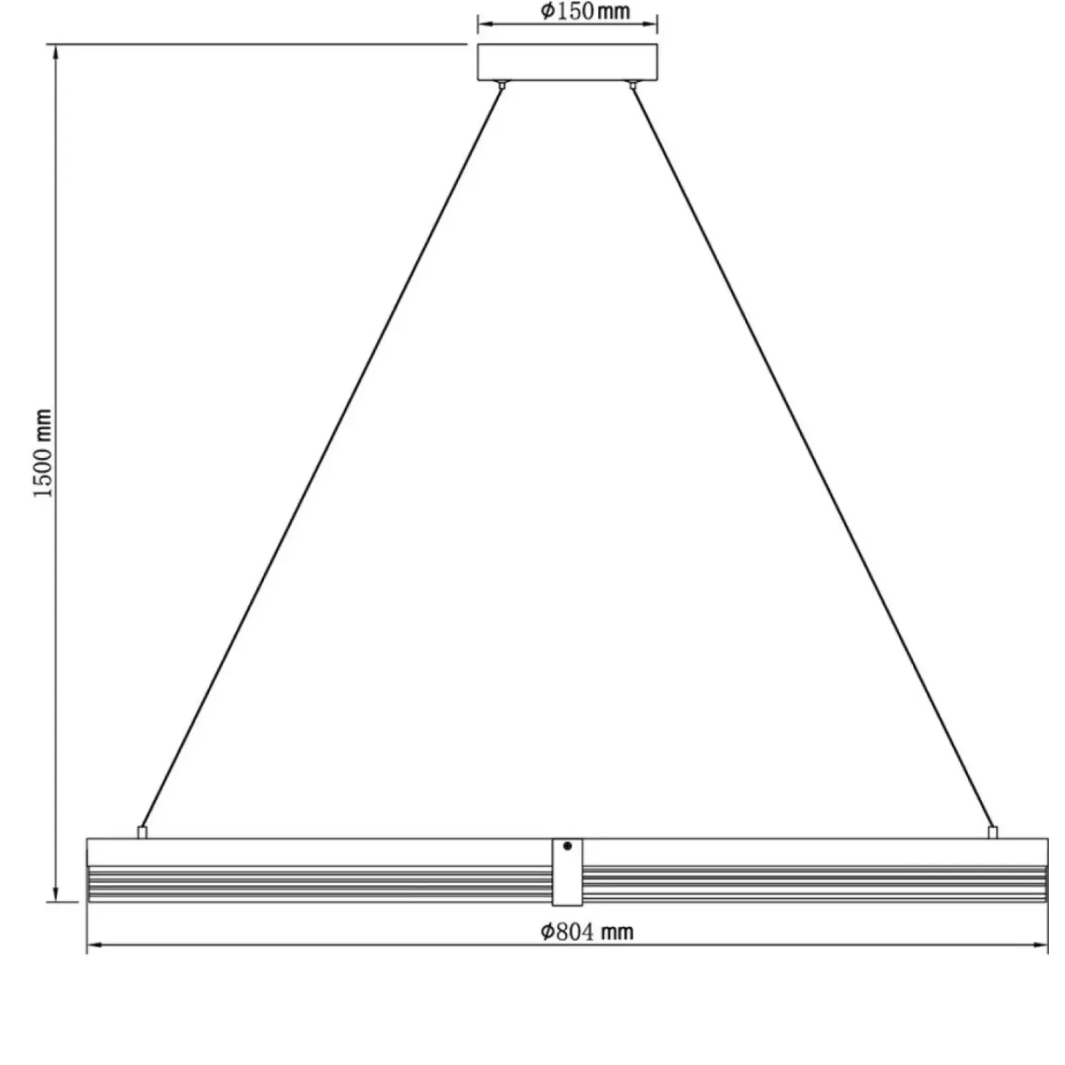 Cheap Dekoracyjna obręcz wisząca ⌀80cm LP-0407/1P L BK TRIANGLE PLUM | Kaja Żyrandole Nowoczesne