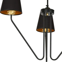 Cheap Dekoracyjna, potrójna, czarna lampa sufitowa MLP4912 z serii VICTORIA | Kaja Ośw Żyrandole Nowoczesne