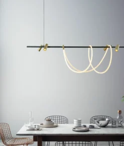 Outlet Dekoracyjna, pozioma lampa LED nad stół ZM 2200277L BALBO | Kaja Żyrandole Nowoczesne