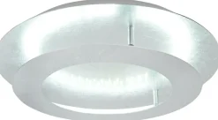 Sklep Kaja Dekoracyjna, srebrna lampa sufitowa LED 98-66206 MERLE | Kaja