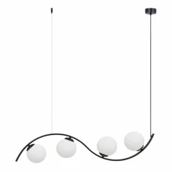 Cheap Dekoracyjna, szeroka lampa wisząca nad wyspę ZM 5014 WAVE | Kaja Żyrandole Nowoczesne