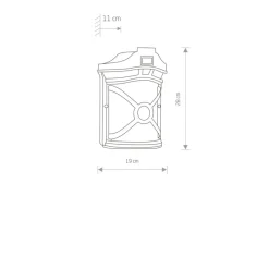 Sklep Kaja Dekoracyjna, zewnętrzna lampa na balkon 4687 DON | Kaja Oświetlenie