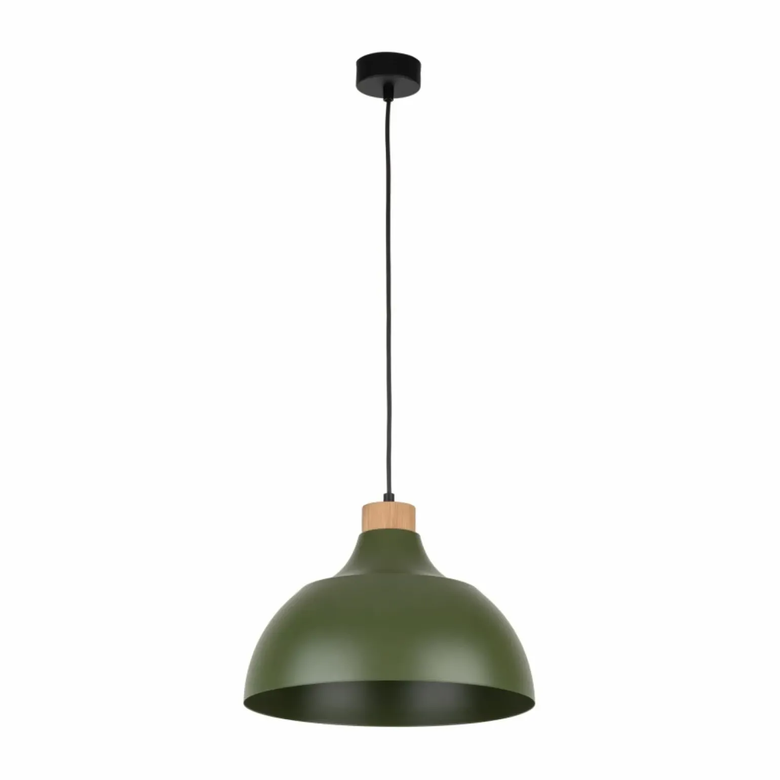 Store Dekoracyjna, zielona lampa wisząca do kuchni TK 5665 z serii CAP Żyrandole Nowoczesne