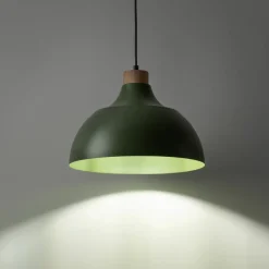 Store Dekoracyjna, zielona lampa wisząca do kuchni TK 5665 z serii CAP Żyrandole Nowoczesne