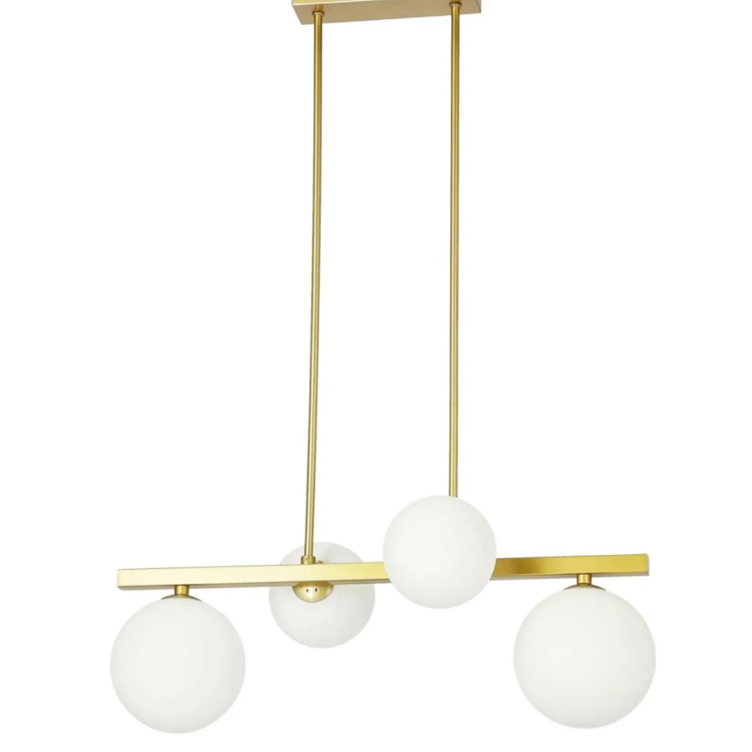 Store Dekoracyjna, złota lampa wisząca do jadalni 34-73426 z serii KAMA Żyrandole Nowoczesne