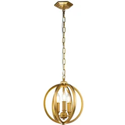 Sklep Kaja Dekoracyjna, złota lampa wisząca FE-CORINNE-3P-S-BB z serii CORINNE