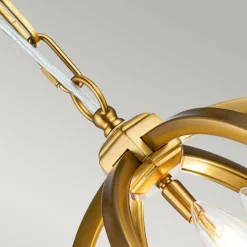 Sklep Kaja Dekoracyjna, złota lampa wisząca FE-CORINNE-3P-S-BB z serii CORINNE