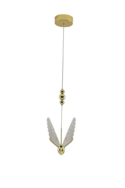 New Dekoracyjna, złota lampa wisząca art deco LP-1715/1P MARIPOSA | Kaja Żyrandole Nowoczesne