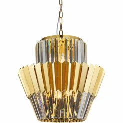 Cheap Dekoracyjna, złota lampa wisząca do salonu ML0413 DONNA | Kaja Żyrandole Nowoczesne