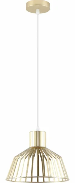 Shop Dekoracyjna, złota lampa wisząca na zwisie ZM A8078-GLD z serii DOLIA Żyrandole Nowoczesne