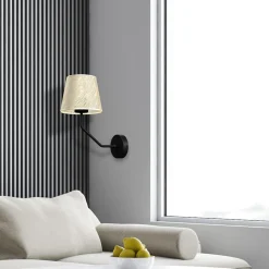 Sklep Kaja Dekoracyjny kinkiet ścienny z abażurem MLP7275 z serii ETNA | Kaja Oświetlenie