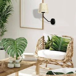 Sklep Kaja Dekoracyjny kinkiet ścienny z abażurem MLP7275 z serii ETNA | Kaja Oświetlenie