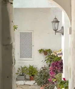 Sklep Kaja Dekoracyjny kinkiet elewacyjny K-5006A UP CZ/ZŁ LOZANA | Kaja