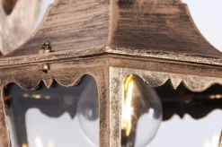 Sklep Kaja Dekoracyjny kinkiet zewnętrzny K-5006A DOWN CZ/ZŁ LOZANA | Kaja