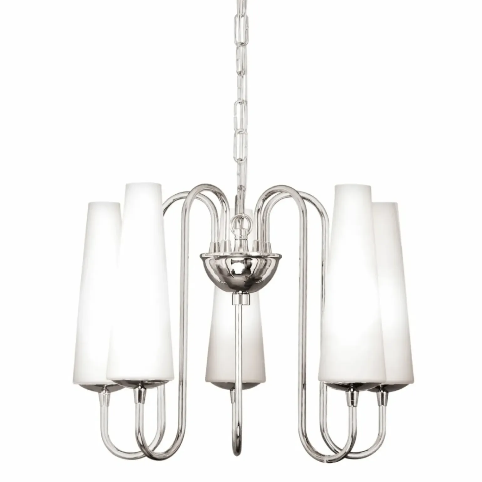 Outlet Dekoracyjny, srebrny żyrandol glamour ZM 1128 z serii MAGNUM | Kaja Żyrandole Nowoczesne