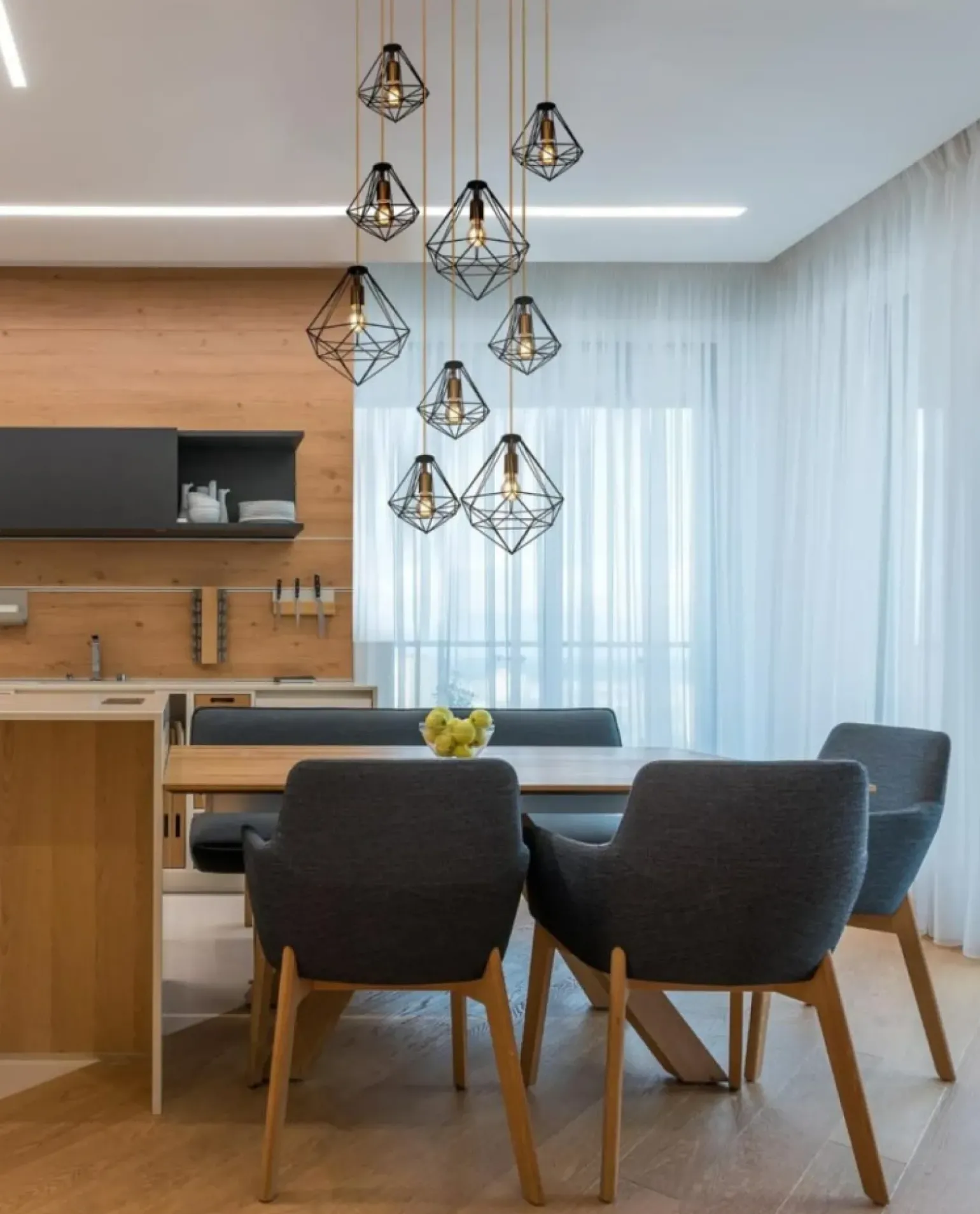 Best Dekoracyjny żyrandol idealny na antresolę KP-06 MARKO | Kaja Żyrandole Nowoczesne