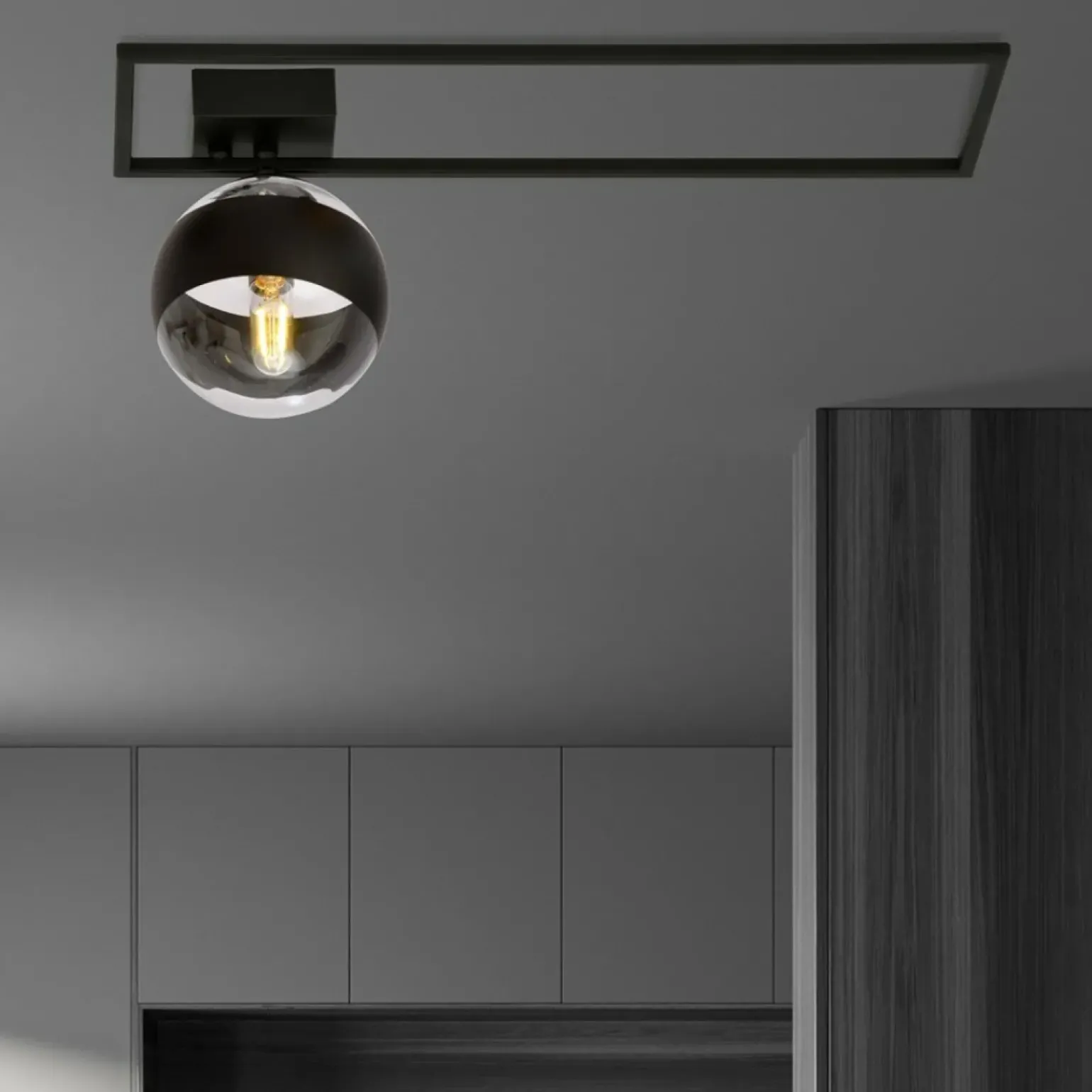 Cheap Designerka, pojedyncza lampa sufitowa z kulą 1132/1B IMAGO | Kaja Żyrandole Nowoczesne