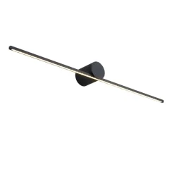 Sklep Kaja Designerska czarna lampa nad lustro LP-777/1W L BK z serii MODERN SLIM