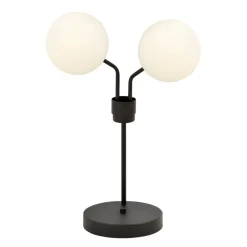 Sklep Kaja Designerska, czarna lampka z białymi kloszami 1138/LN2 NOVA | Kaja