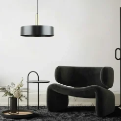 Best Sale Designerska, czarno-złota lampa wisząca do salonu A8133 z serii LEO Żyrandole Nowoczesne