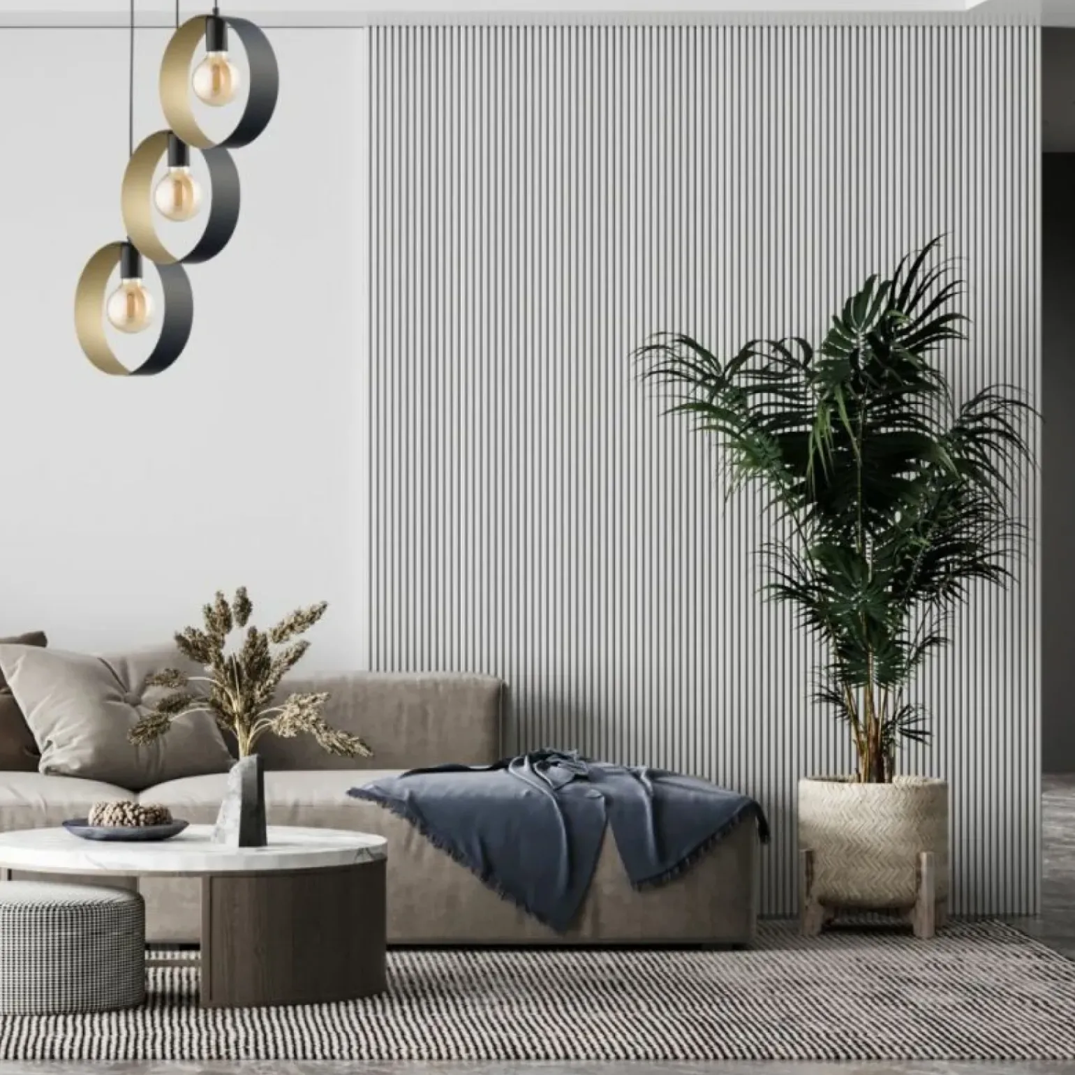 Best Sale Designerska, czarno-złota lampa z obręczami SIG 32285 z serii HAPPY Żyrandole Nowoczesne